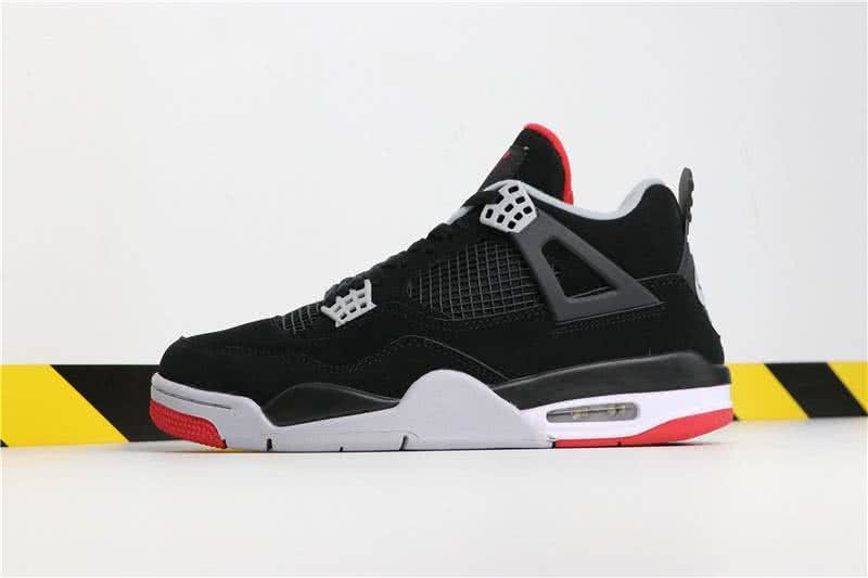 Air Jordan 4 BRED Black And Red Men 1