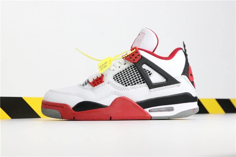 Air Jordan 4 Varsity Red White And Grey Men 1