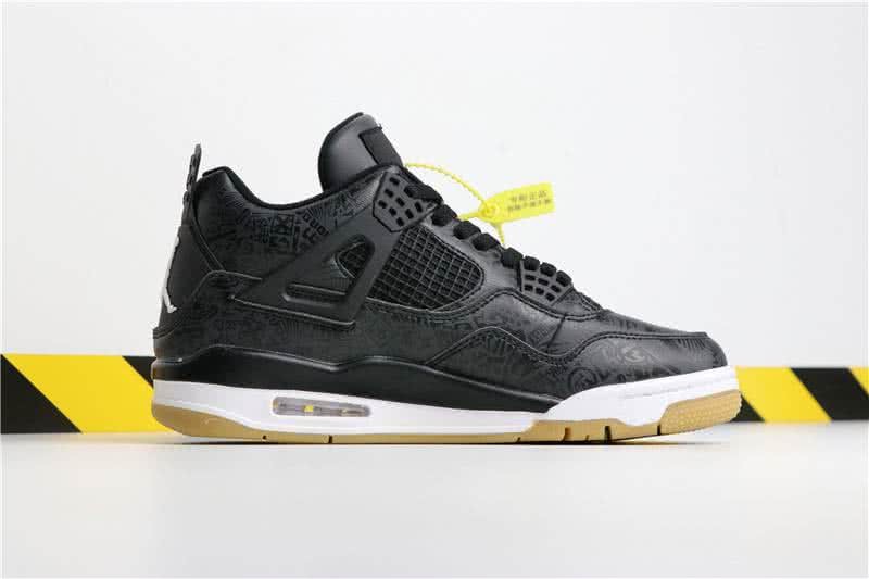 Air Jordan 4 SE Laser Black Gum Black Brown And White Men 3