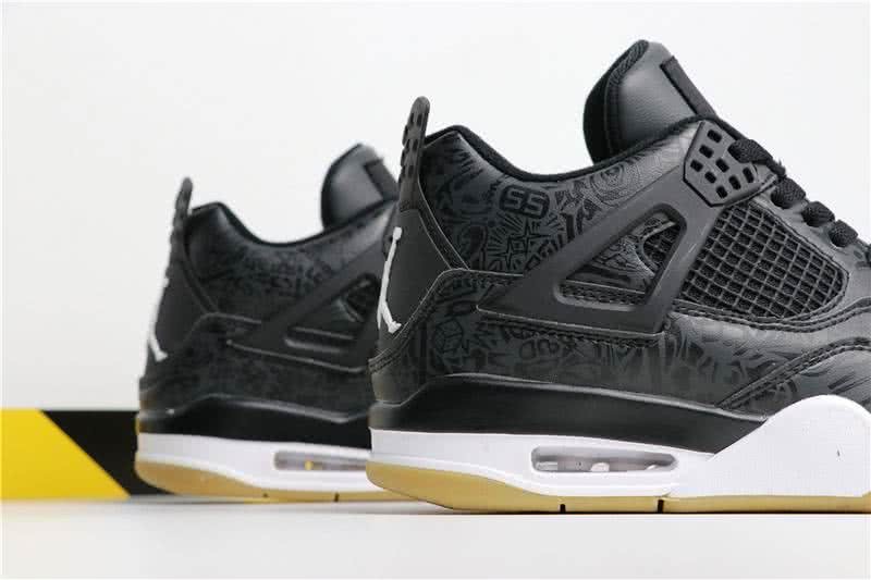 Air Jordan 4 SE Laser Black Gum Black Brown And White Men 6