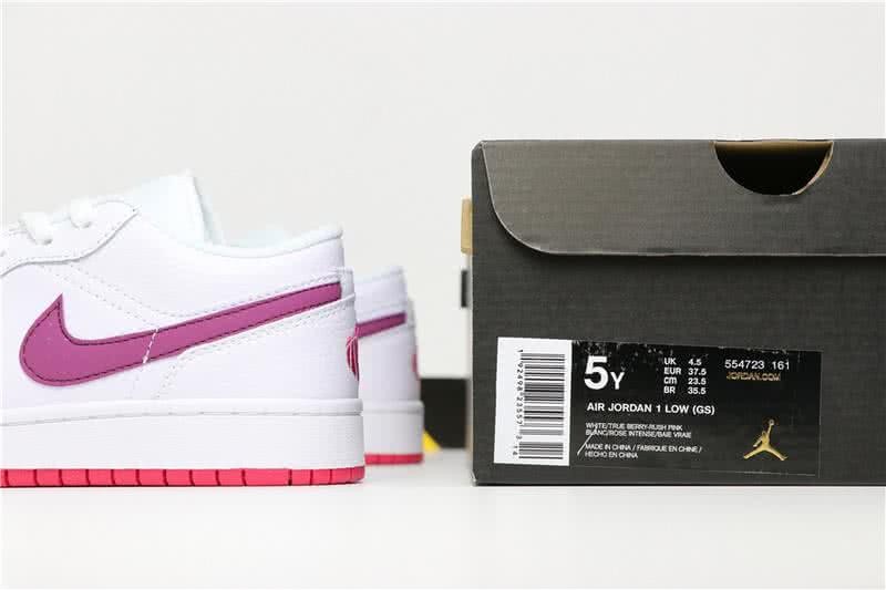 Air Jordan 1 low White Pink And White Women 9