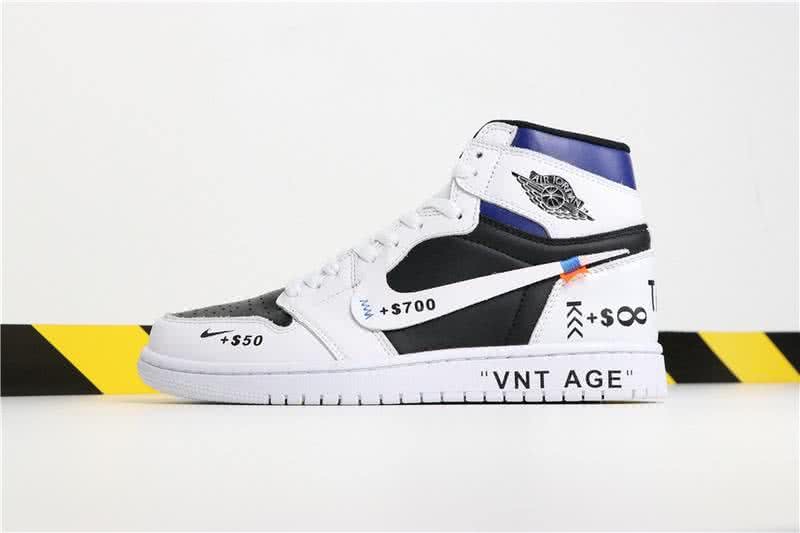Air Jordan 1 Resell Me White Black And Blue Men 1