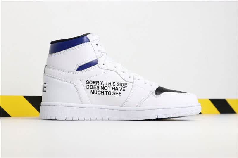 Air Jordan 1 Resell Me White Black And Blue Men 3
