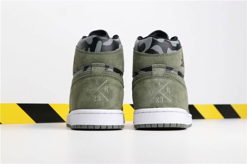 Air Jordan 1 Shadow Camo Black Grey And Camouflage Women/Men 6