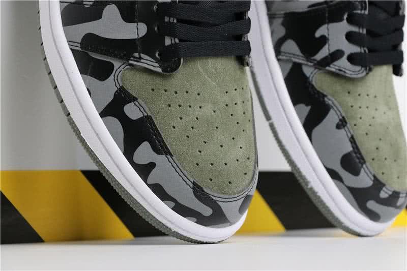 Air Jordan 1 Shadow Camo Black Grey And Camouflage Women/Men 7