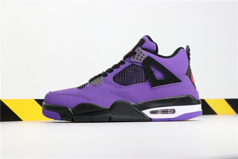Travis Scott x Air Jordan 4 PURPLE And Black Men 1