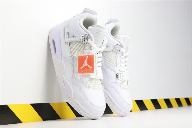 Travis Scott x Air Jordan 4 Pure Money White Men 3
