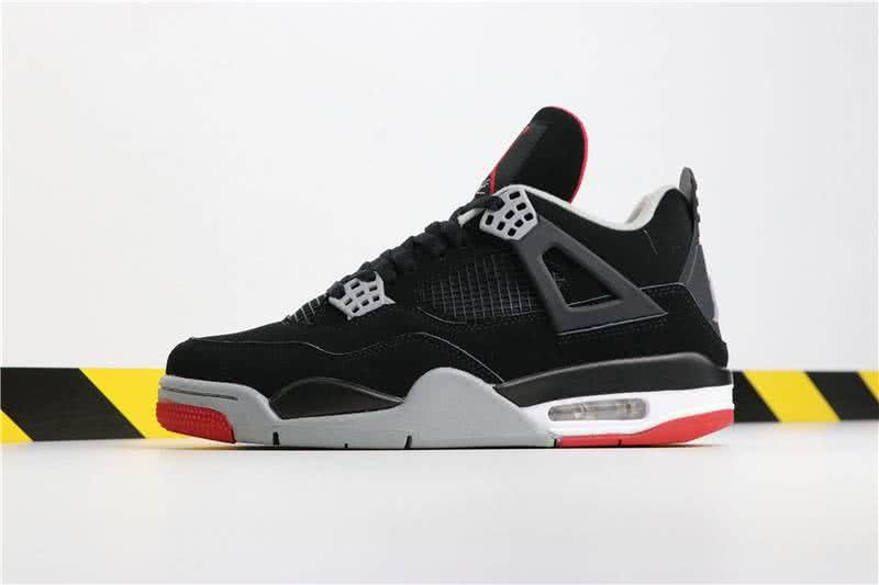 Air Jordan 4 BRED Black And Red Men 1