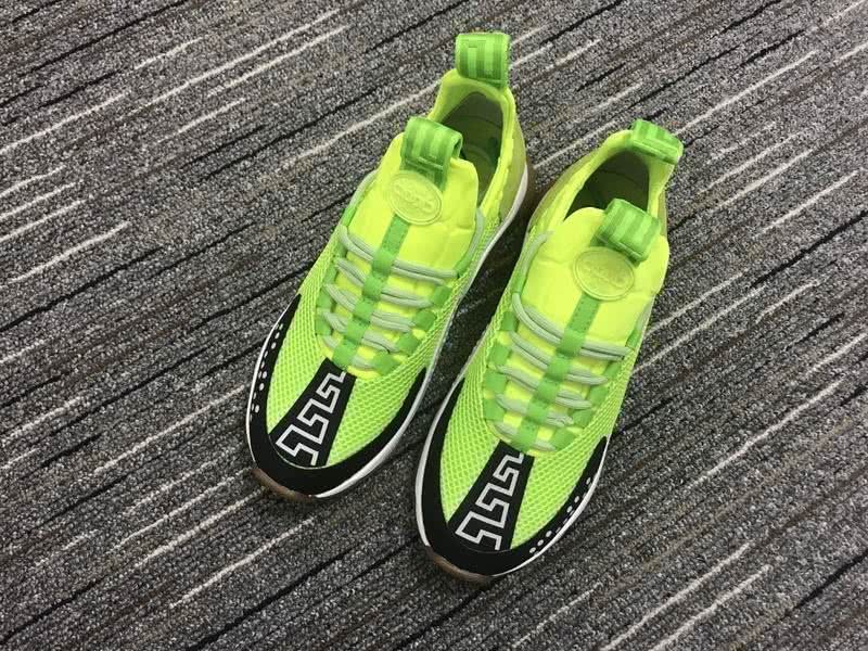 Versace Sneakers Green White Black Coffee Men Women 2