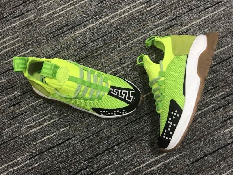 Versace Sneakers Green White Black Coffee Men Women 4
