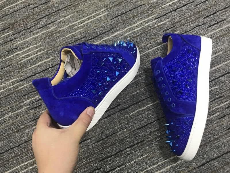 Christian Louboutin Low Sneaker Blue Men Women 7