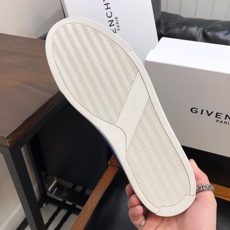 Givenchy Sneakers Blue Upper White Shoelaces And Sole Men 8