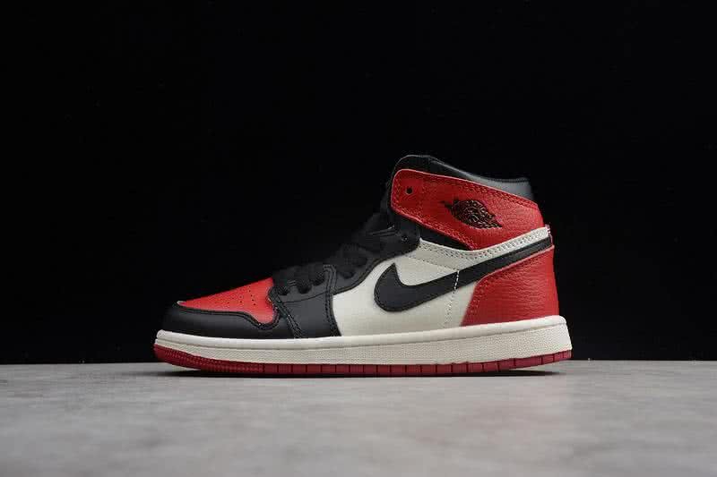 Nike AJ1 Cheap Kids Shoes Black/Red 1