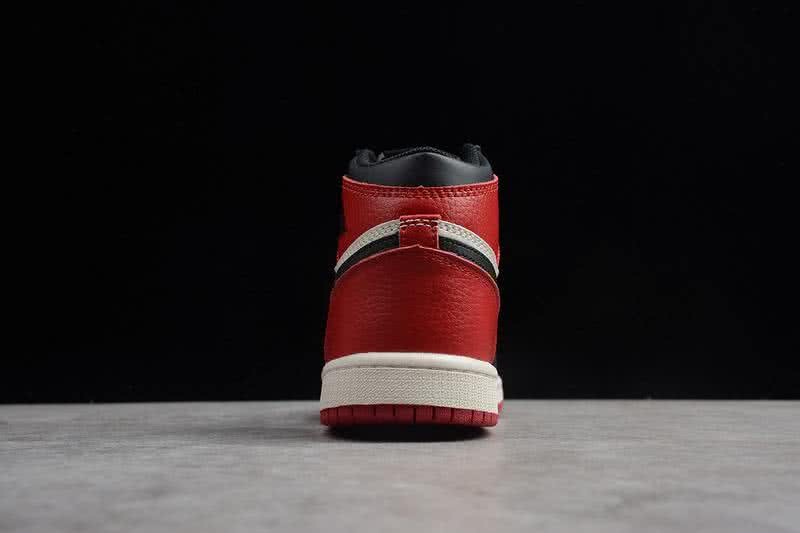 Nike AJ1 Cheap Kids Shoes Black/Red 5