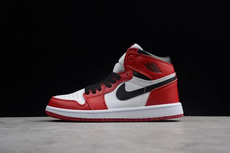 Nike AJ1 Cheap Kids Shoes Black/Red 1