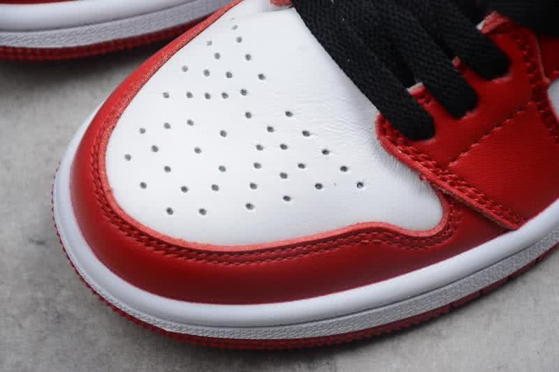 Nike AJ1 Cheap Kids Shoes Black/Red 8