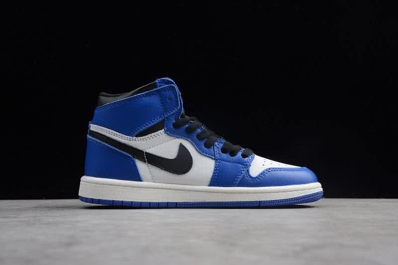 Nike AJ1 Cheap Kids Shoes Black/Blue 3