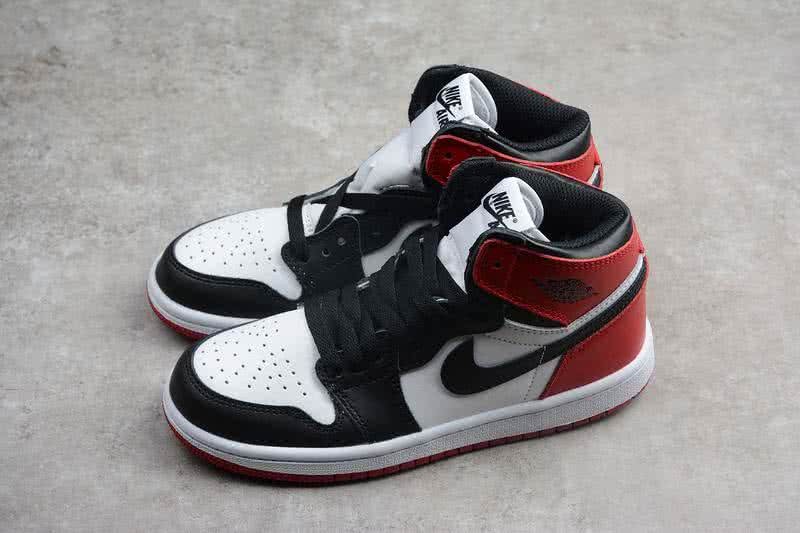 Nike AJ1 Cheap Kids Shoes Black/Red 7