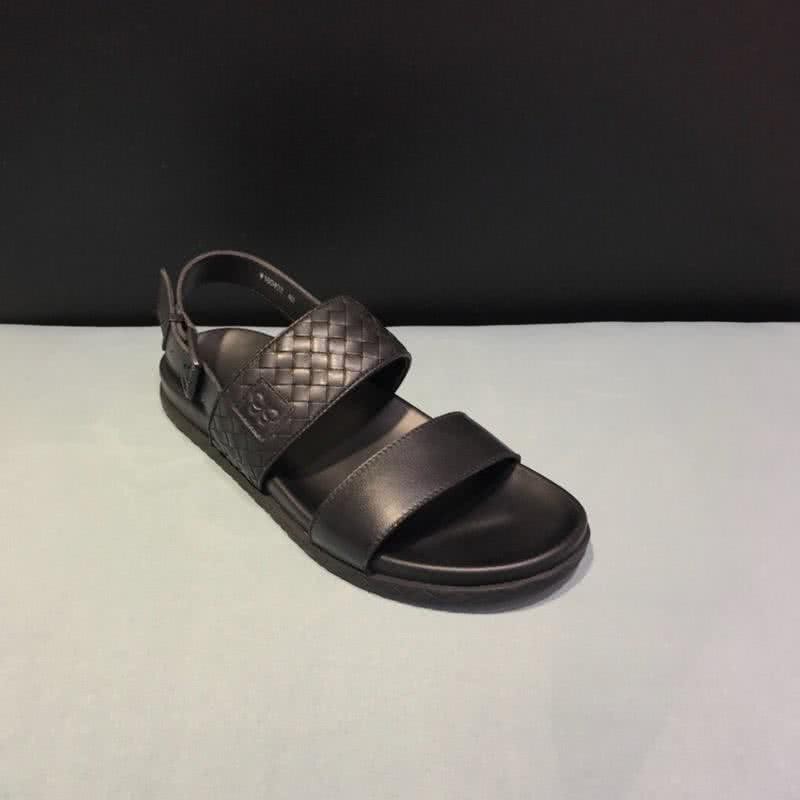 Bottega Veneta Soft Sandals Cowhide Black Men  3