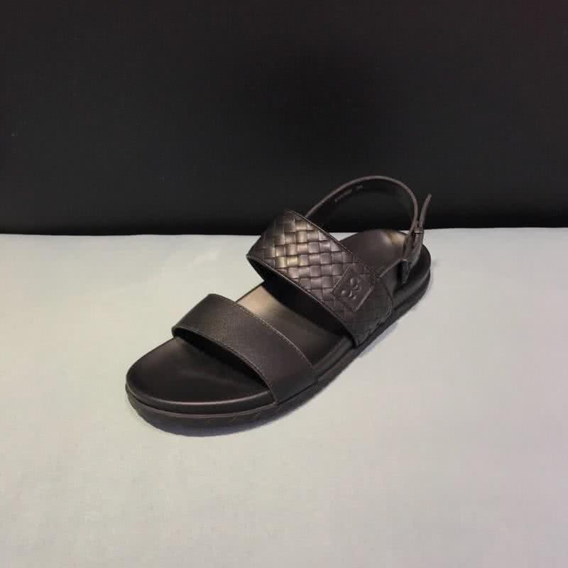 Bottega Veneta Soft Sandals Cowhide Black Men  1