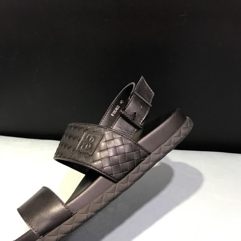 Bottega Veneta Soft Sandals Cowhide Black Men  7