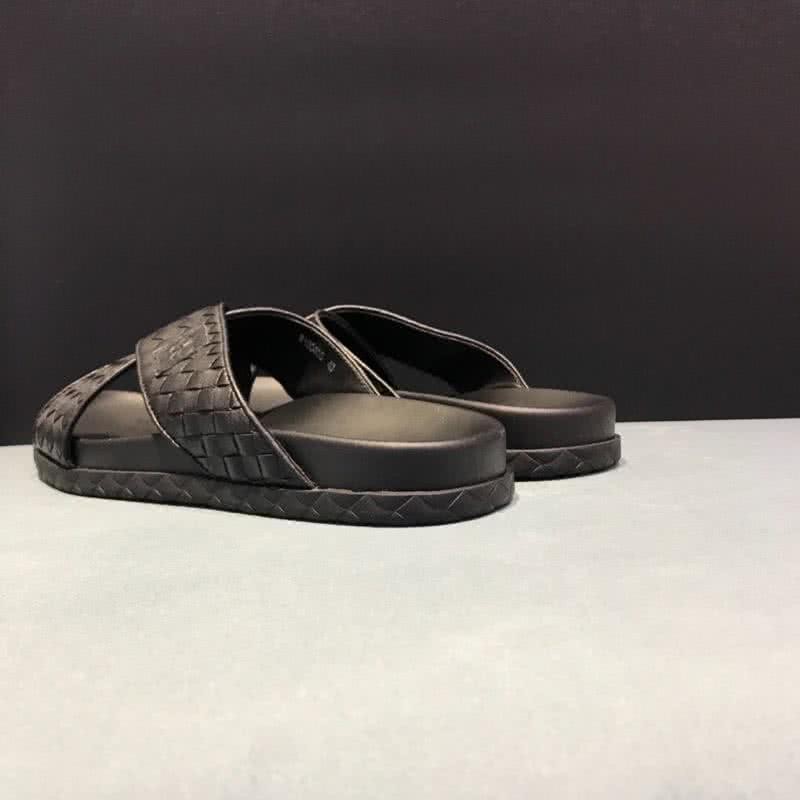 Bottega Veneta Classic Slippers  Cowhide Cross Strap Black Men 5
