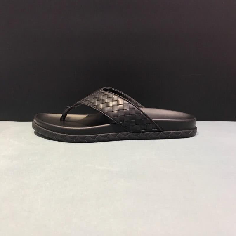 Bottega Veneta New  Cowhide Slippers Woven Black Men 9