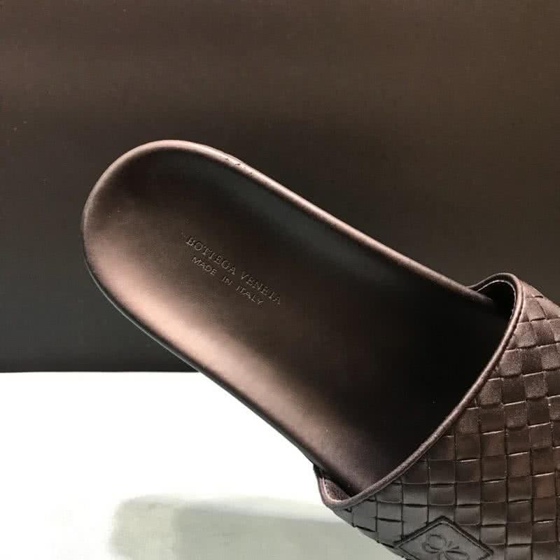 Bottega Veneta Quality Slippers Cowhide Woven Black Men 6