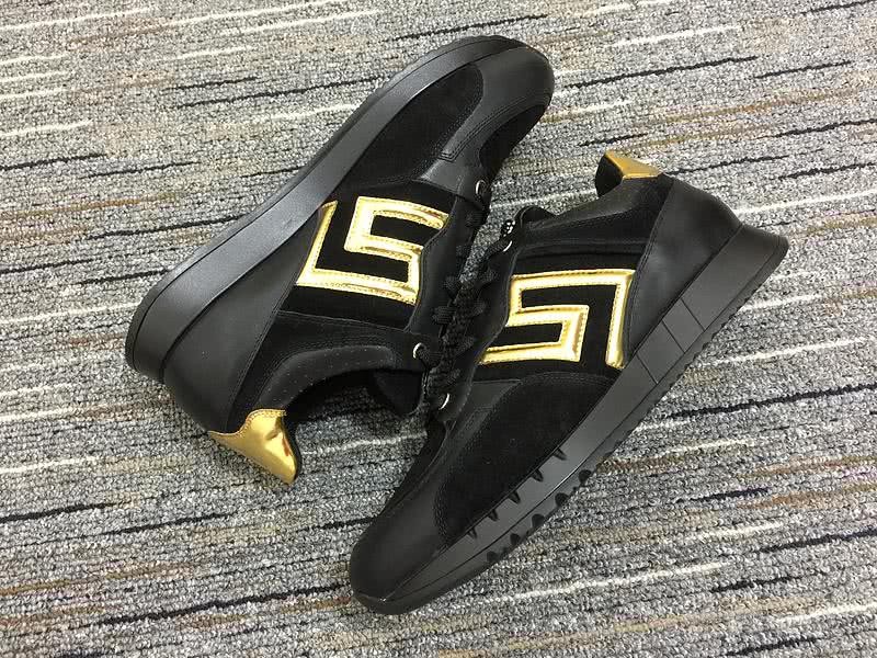 Versace Sneakers Black Yellow Men Women 4