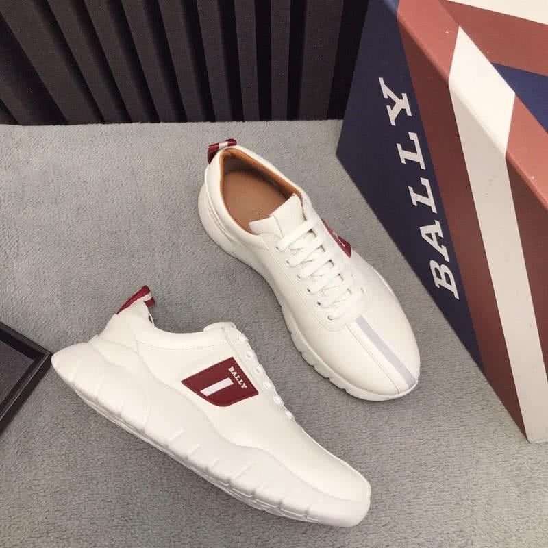 Bally Fashion Leather Sports Shoes Cowhide White Men 1