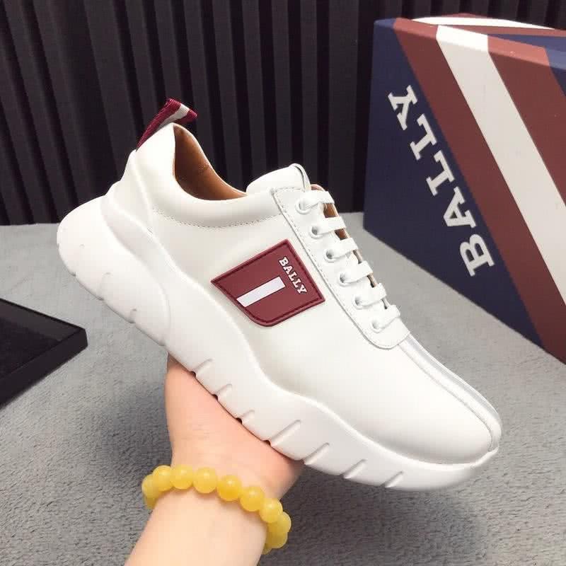 Bally Fashion Leather Sports Shoes Cowhide White Men 6