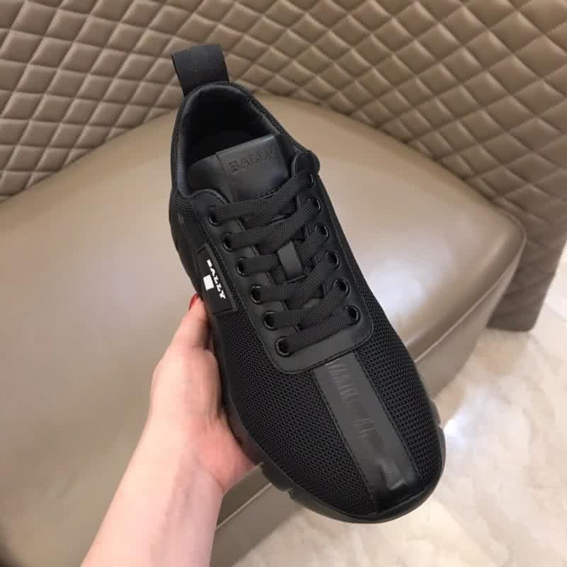 Bally Fashion Sports Shoes Cowhide Black Men 7