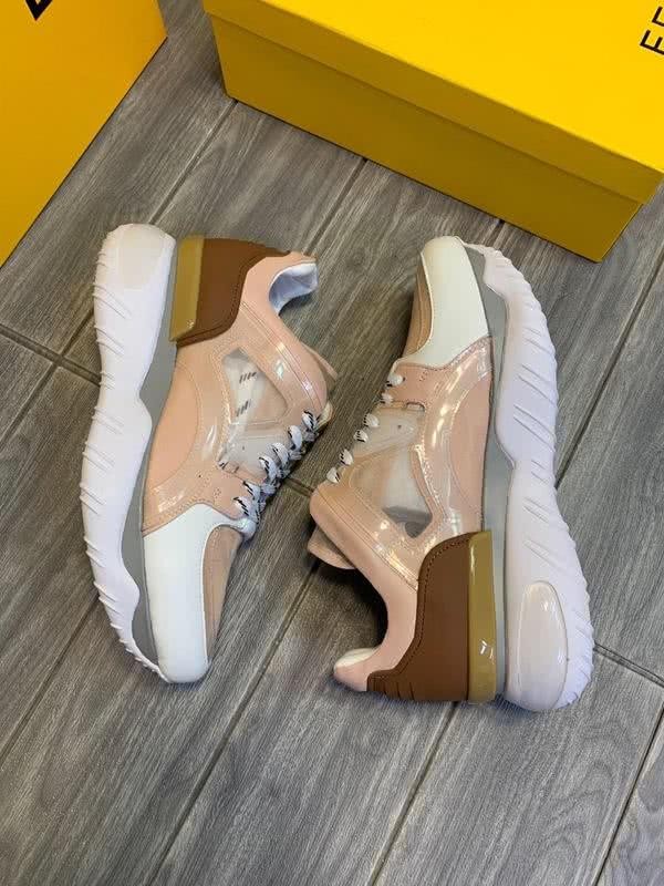 Fendi Sneakers Pink White And Wine Men 9