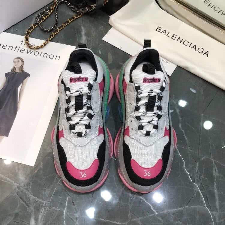 Balenciaga Triple S Air White Black Pink Men Women 5