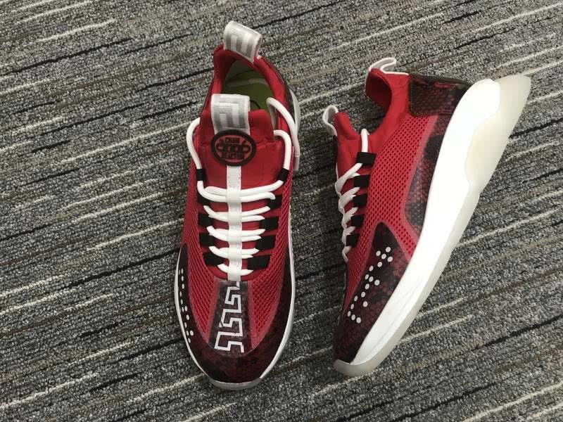 Versace Sneakers Red Black White Men Women 1