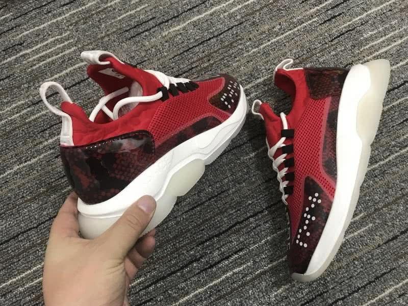Versace Sneakers Red Black White Men Women 8