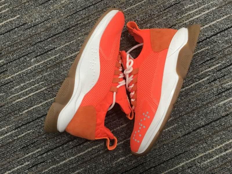 Versace Sneakers Orange White Coffee Men Women 4