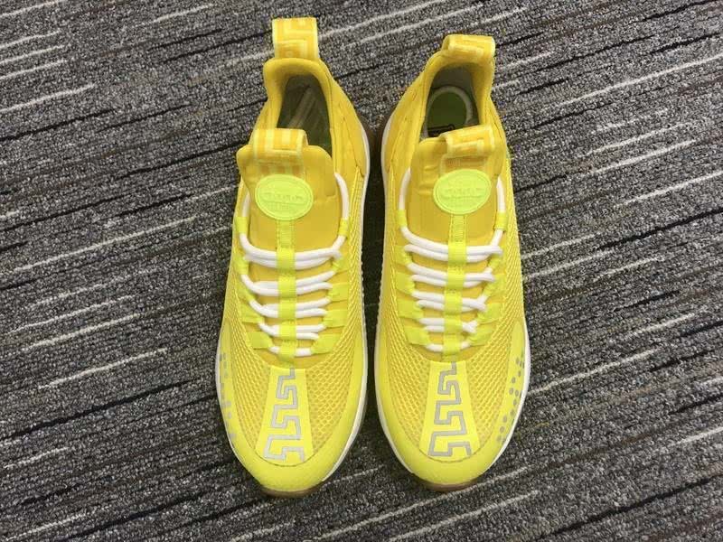 Versace Sneakers Yellow White Coffee Men Women 9
