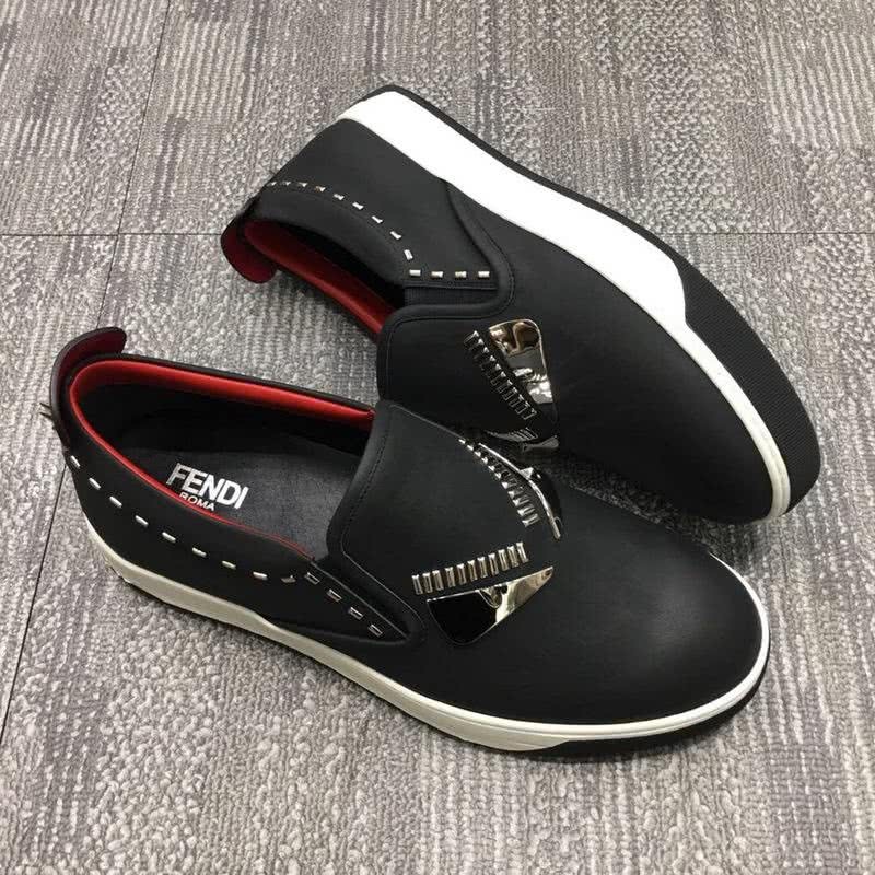 Fendi Sneakers Monster Black Upper Silver Decorations Men 6