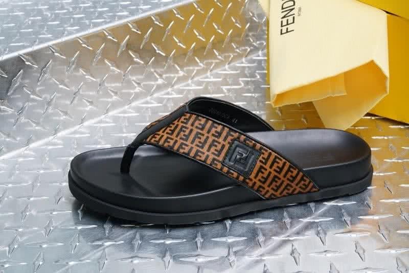 Fendi Flip Flops Brown Black Men 2
