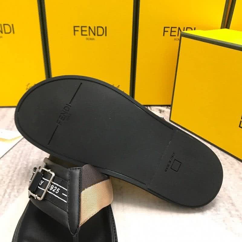 Fendi Flip Flops Black And Coffee Men 5