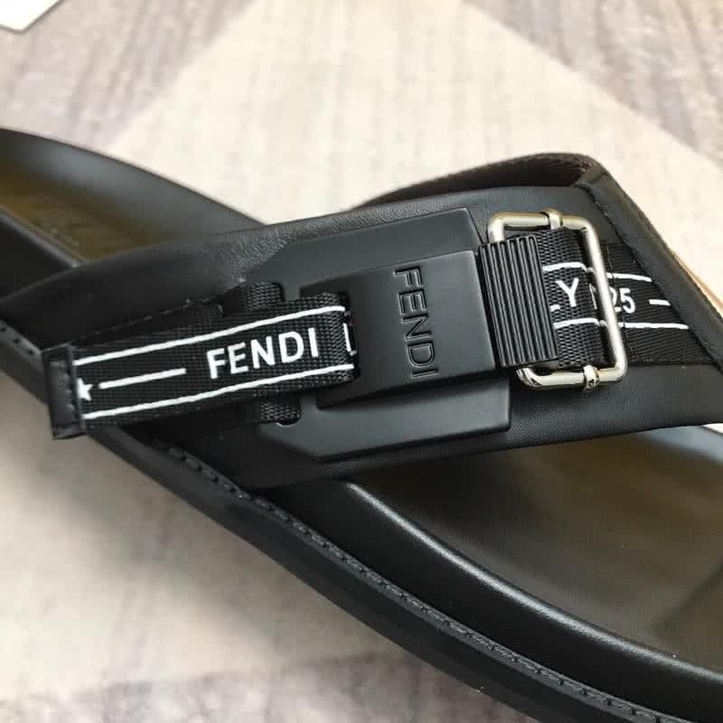 Fendi Flip Flops Black And Coffee Men 7