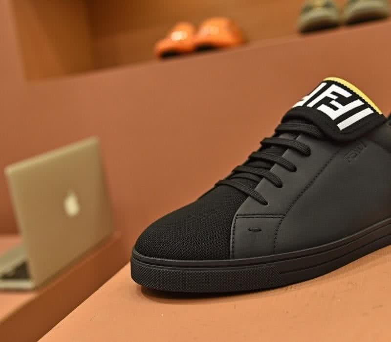 Fendi Sneakers White Letters Black Yellow Men 6
