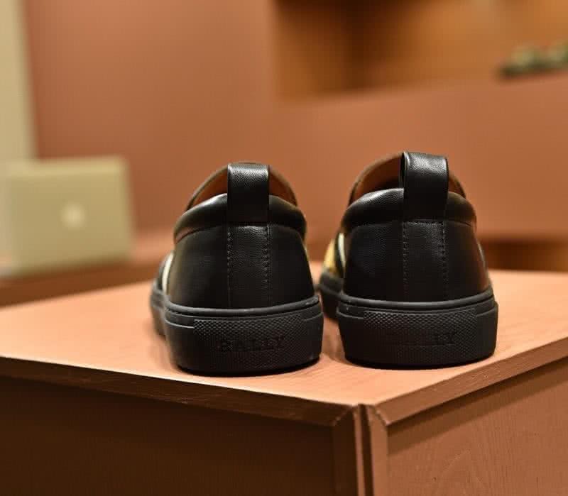 Bally Fashion Leather Shoes Cowhide Black Men 7