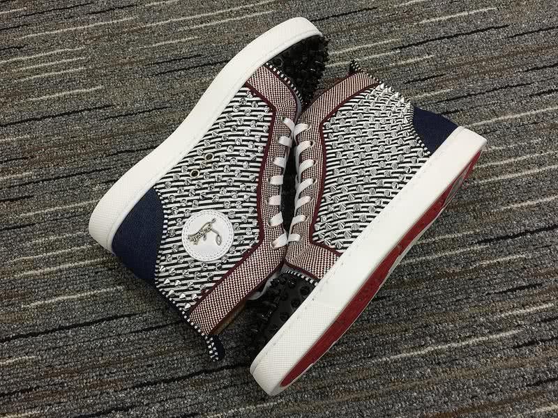 Christian Louboutin Louis Spikes Sneakers Silver Men Women 4