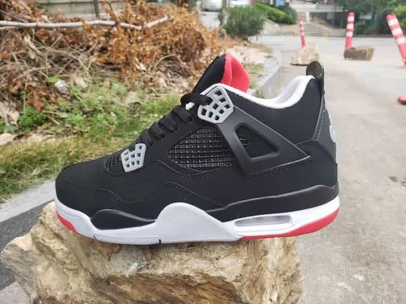 Air Jordan 4 Black White And Yellow Women/Men 3