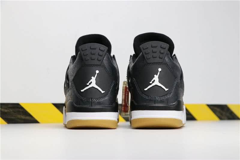 Air Jordan 4 SE Laser Black Gum Black And White Men 5