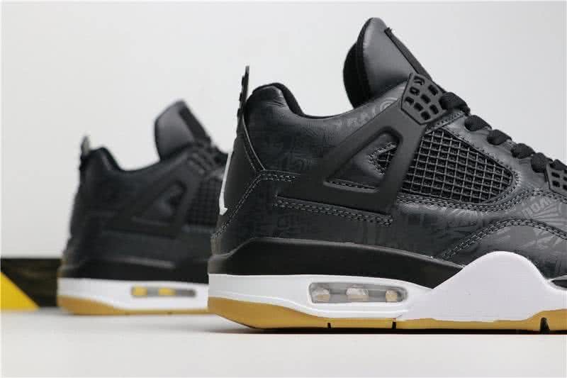 Air Jordan 4 SE Laser Black Gum Black And White Men 6