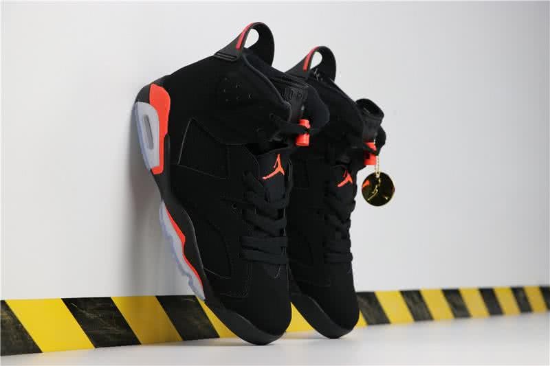 Air Jordan 6 Black Infrared Red Men 3