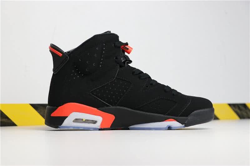 Air Jordan 6 Black Infrared Red Men 2